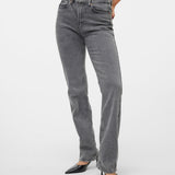 VERO MODA VMTESSA straight jeans in medium grey denim - Image 1