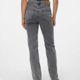 VERO MODA VMTESSA straight jeans in medium grey denim - Image 2