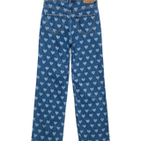 VERO MODA VMTESSA wide jeans print in medium blue - Image 4
