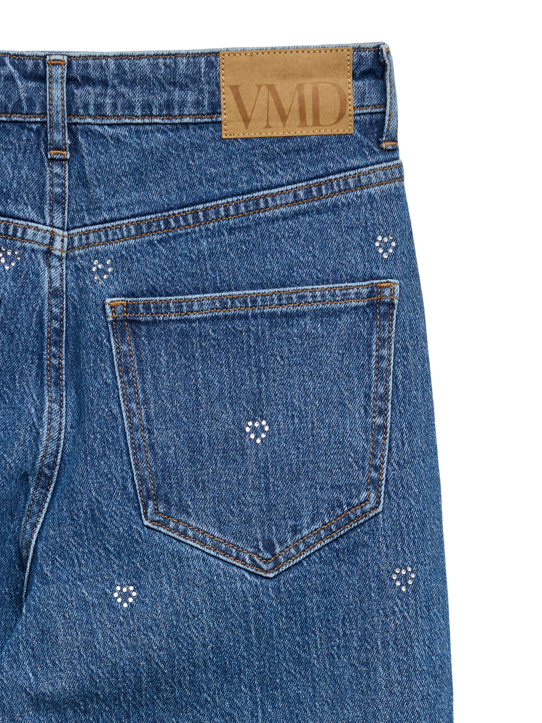 VERO MODA VMTESSA wide rhine hearts in medium blue denim ra360 - Image 4
