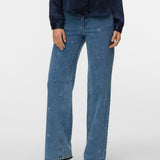 VERO MODA VMTESSA wide rhine hearts in medium blue denim ra360 - Image 5