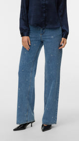 VERO MODA VMTESSA wide rhine hearts in medium blue denim ra360 - Image 5