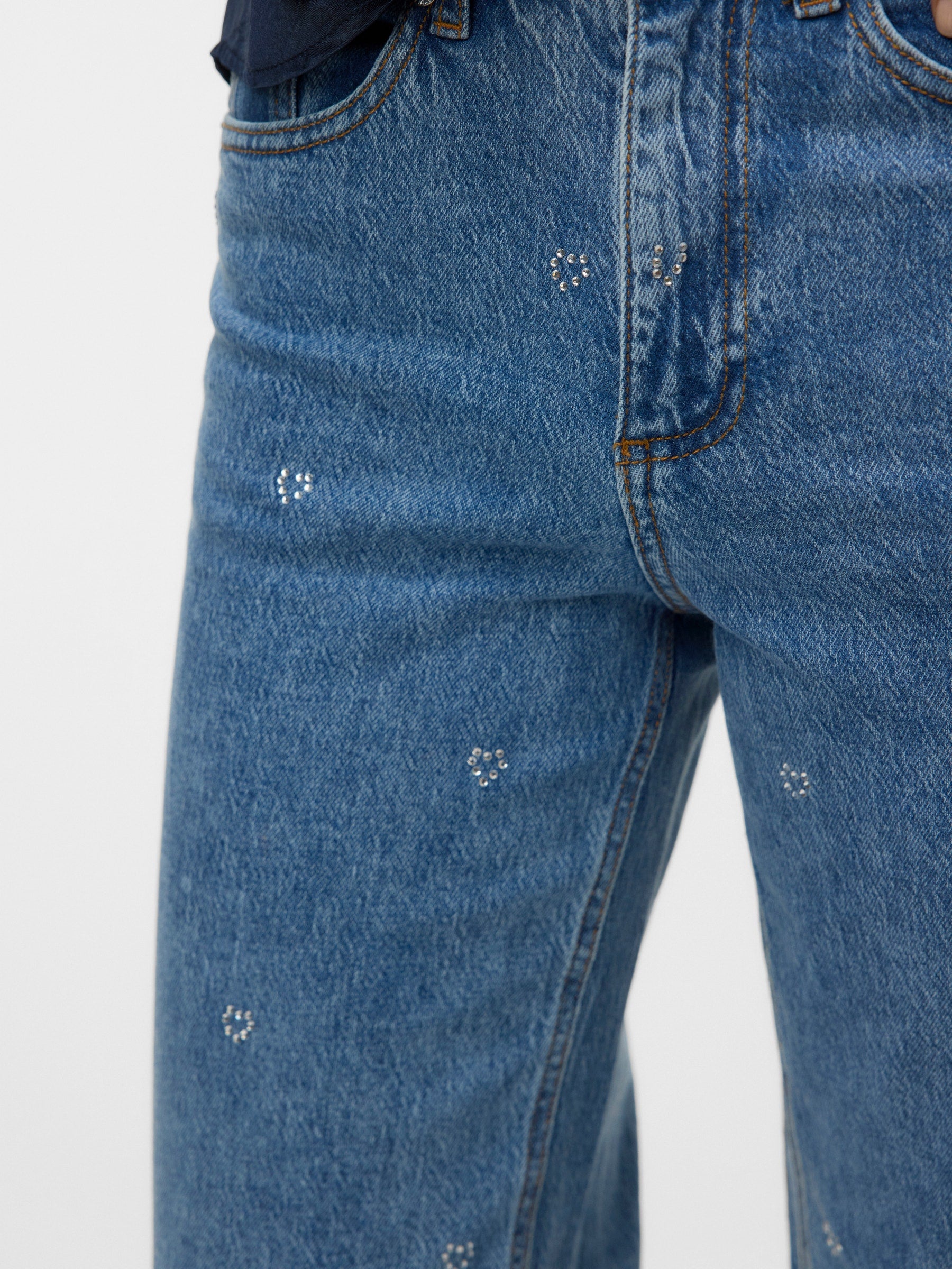 VERO MODA VMTESSA wide rhine hearts in medium blue denim ra360 - Image 6