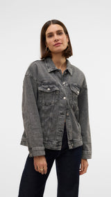 VERO MODA VMTESSA oversize denim jacket in light blue - Image 1