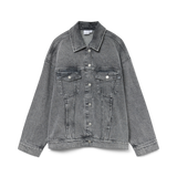 VERO MODA VMTESSA oversize denim jacket in light blue - Image 3