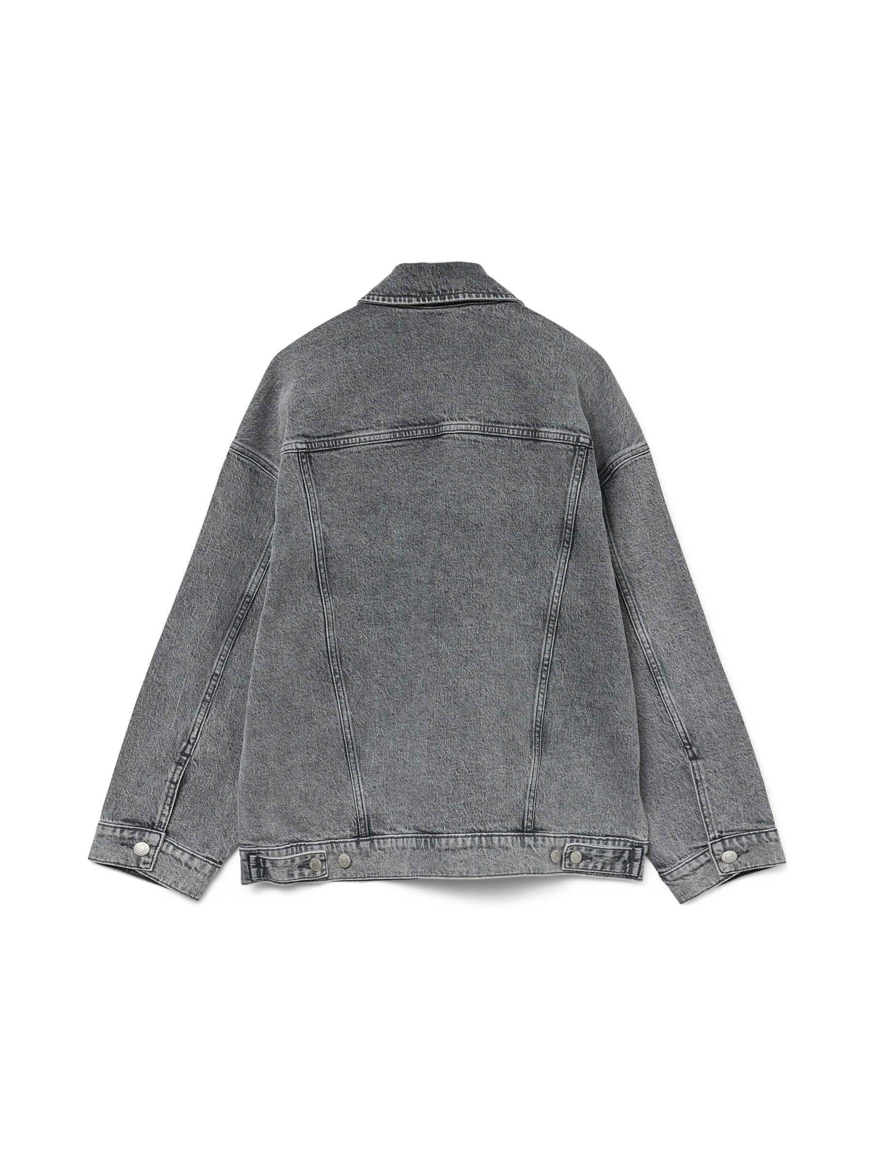 VERO MODA VMTESSA oversize denim jacket in light blue - Image 4