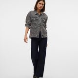 VERO MODA VMTESSA oversize denim jacket in light blue - Image 5