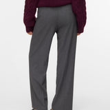 VERO MODA VMTEXAS straight pant in dark grey melange - Image 2