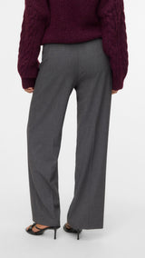 VERO MODA VMTEXAS straight pant in dark grey melange - Image 2