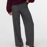 VERO MODA VMTEXAS straight pant in dark grey melange - Image 5