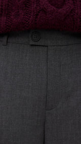 VERO MODA VMTEXAS straight pant in dark grey melange - Image 6