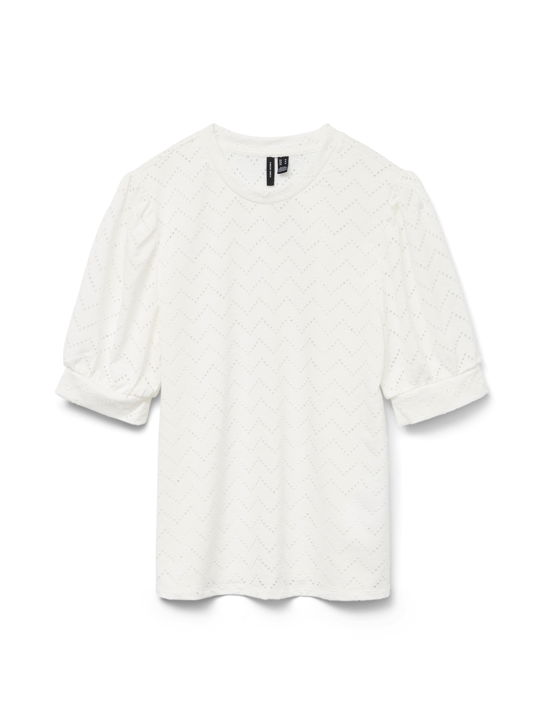 VERO MODA VMTHAS 2/4 top vo in snow white - Image 3