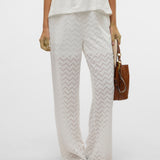 VERO MODA VMTHAS wide pant vo in snow white - Image 1