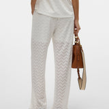 VERO MODA VMTHAS wide pant vo in snow white - Image 2