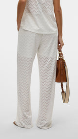 VERO MODA VMTHAS wide pant vo in snow white - Image 2