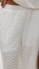 VERO MODA VMTHAS wide pant vo in snow white - Image 6