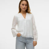 VERO MODA VMTIFFANI top ce in snow white - Image 1