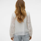 VERO MODA VMTIFFANI top ce in snow white - Image 2