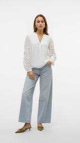 VERO MODA VMTIFFANI top ce in snow white - Image 4