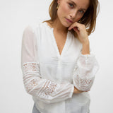 VERO MODA VMTIFFANI top ce in snow white - Image 5