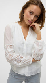 VERO MODA VMTIFFANI top ce in snow white - Image 5