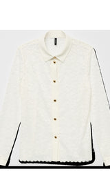 VERO MODA VMTILLE lace shirt top in snow white - Image 3