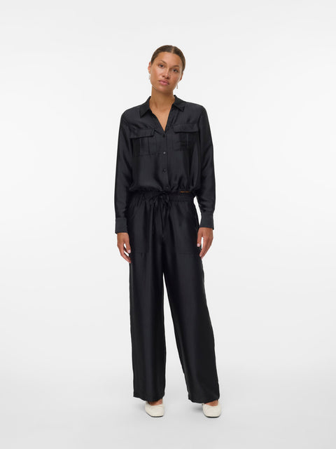 VERO MODA VMTOMA straight pants in black