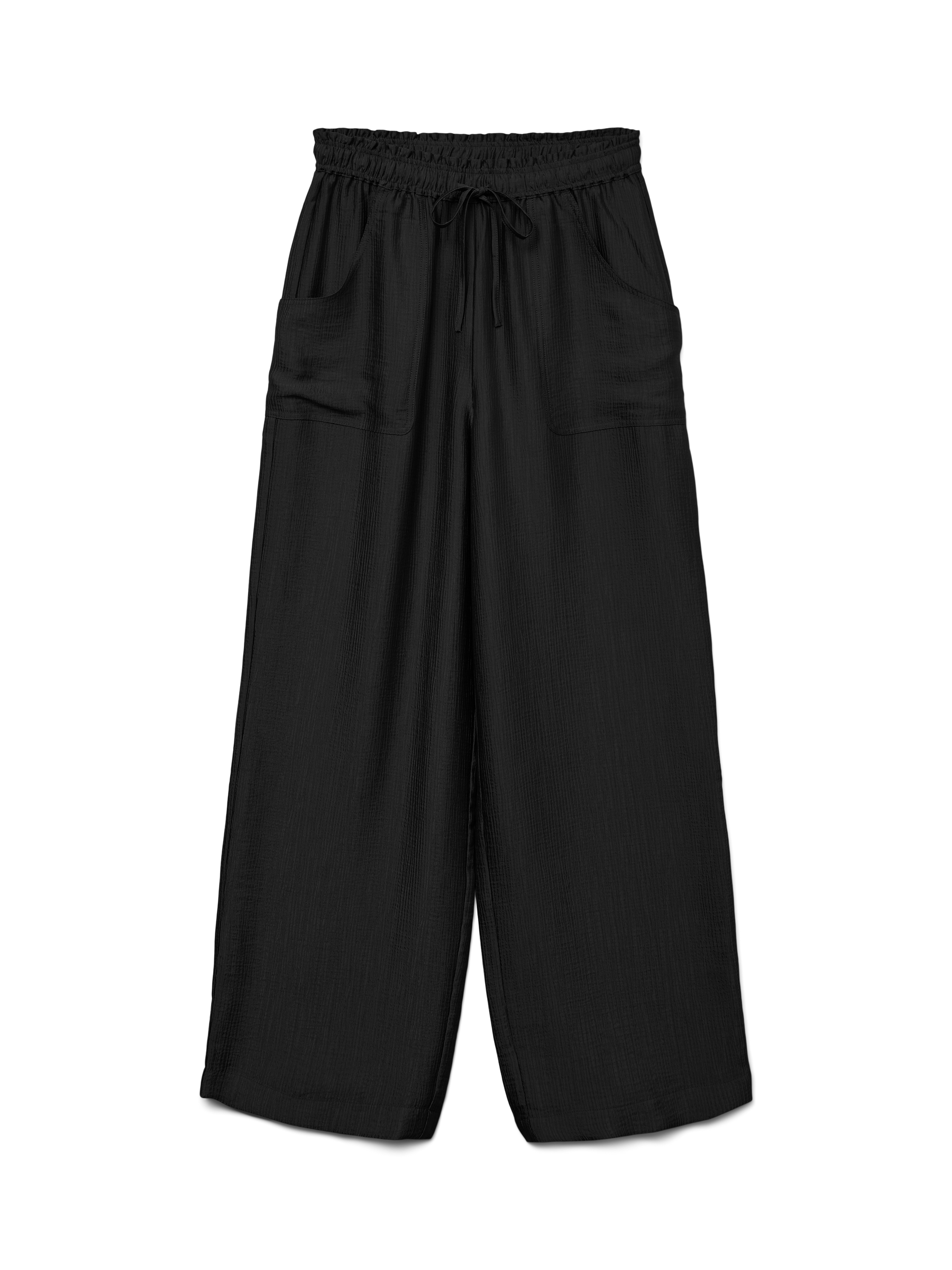 VERO MODA VMTOMA straight pants in black - Image 3