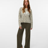 VERO MODA VMTRES bien o-neck pullover in birch - Image 1