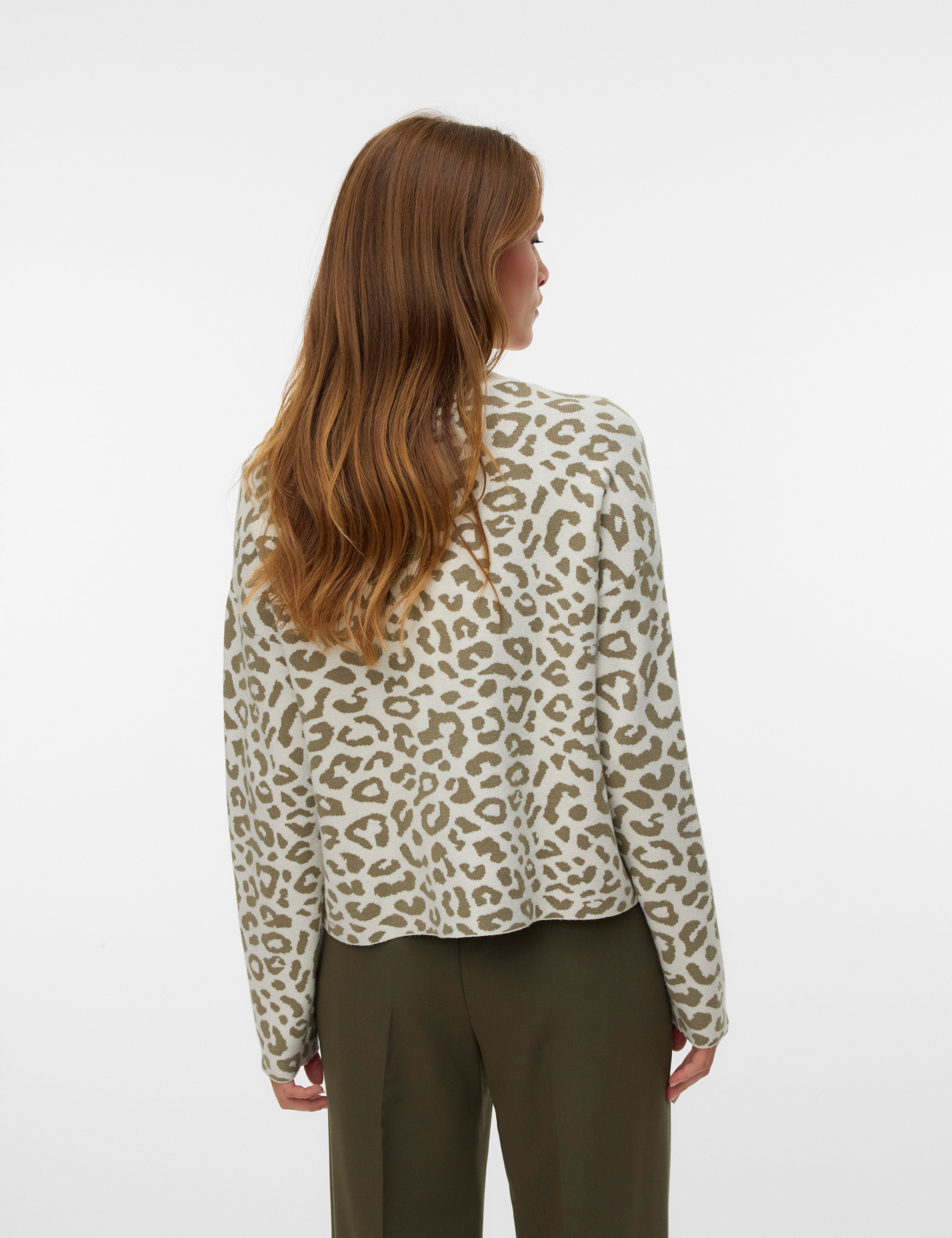 VERO MODA VMTRES bien o-neck pullover in birch - Image 2