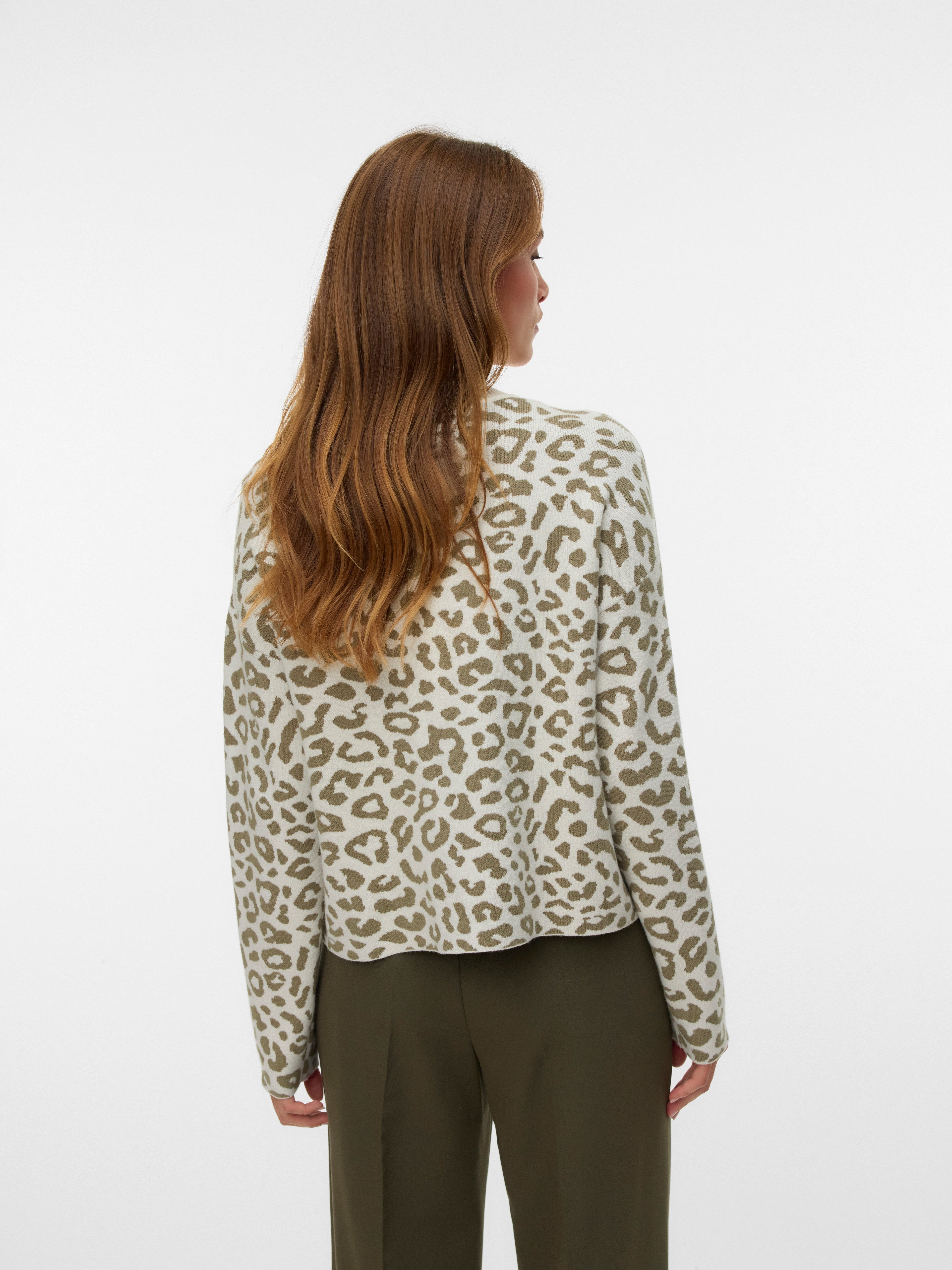 VERO MODA VMTRES bien o-neck pullover in birch - Image 2