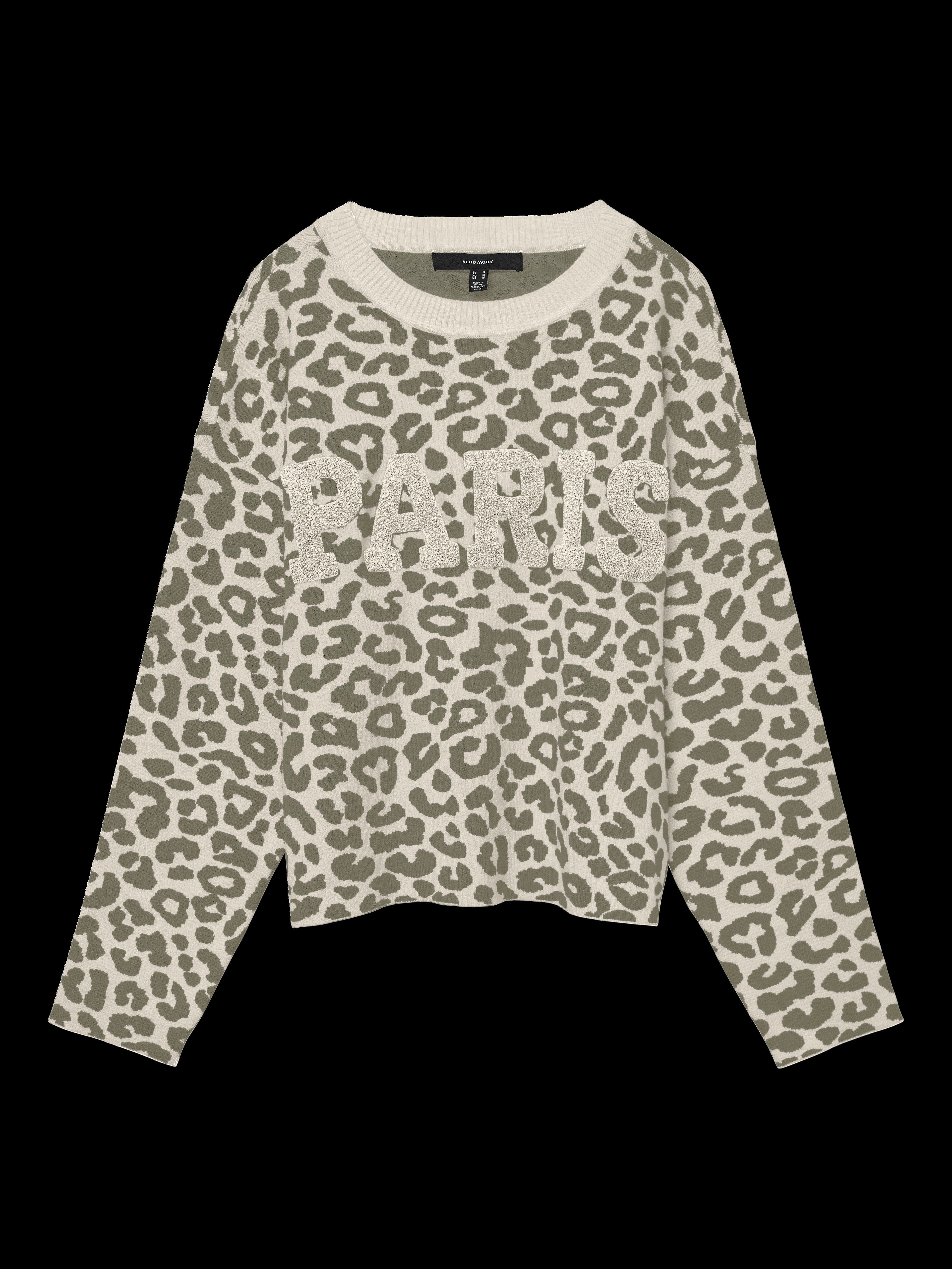 VERO MODA VMTRES bien o-neck pullover in birch - Image 3