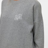 VERO MODA VMTRINA sweat box boo in light grey melange california 86 - Image 5