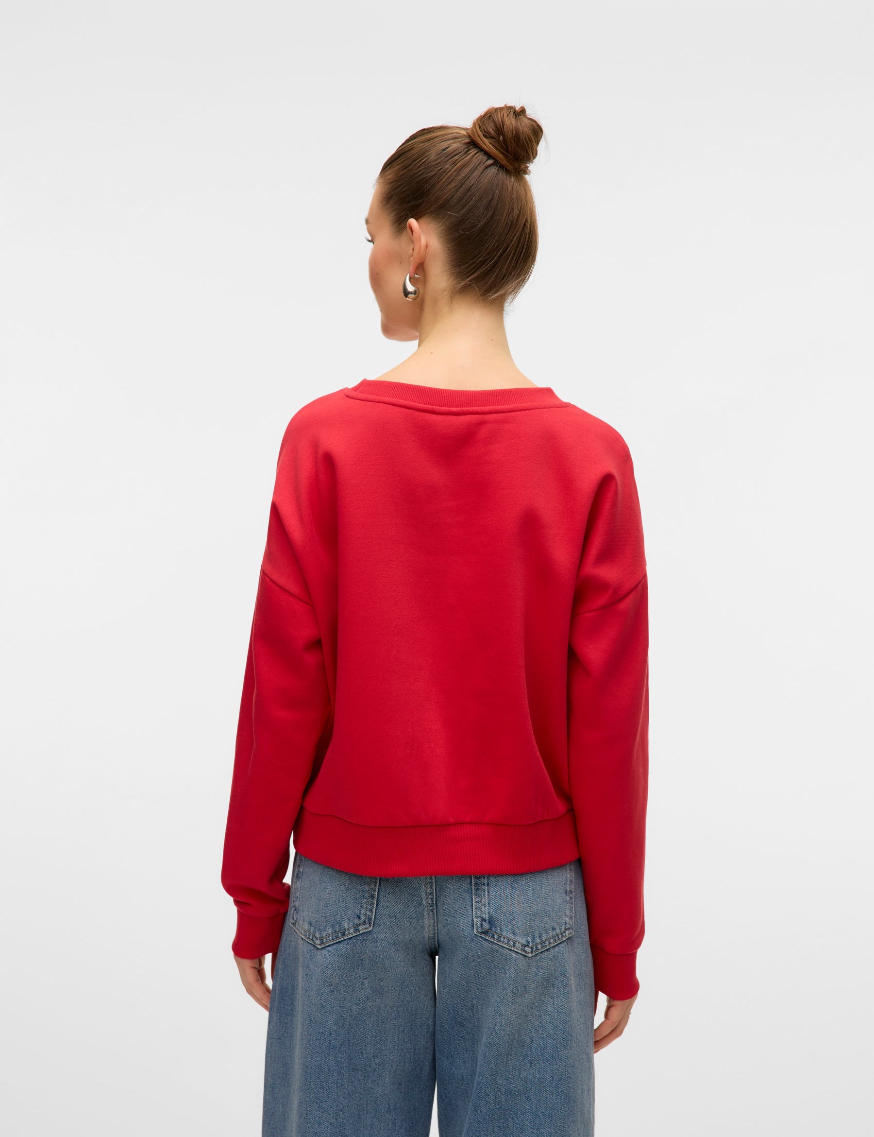 VERO MODA VMTRINA sweat box boo in ribbon red michigan state - Image 2