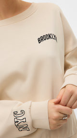 VERO MODA VMTRINA sweat box boo - birch