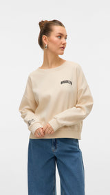 VERO MODA VMTRINA sweat box boo in birch nyc - Image 1