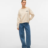 VERO MODA VMTRINA sweat box boo in birch nyc - Image 4