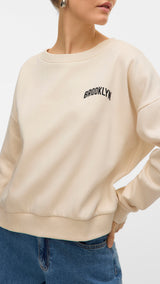 VERO MODA VMTRINA sweat box boo in birch nyc - Image 5