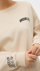 VERO MODA VMTRINA sweat box boo in birch nyc - Image 6