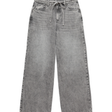 VERO MODA VMWIEN wide belt jeans in light grey denim - Image 3