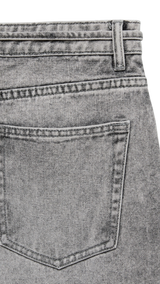 VERO MODA VMWIEN wide belt jeans in light grey denim - Image 4