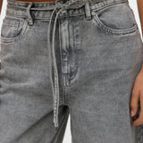 VERO MODA VMWIEN wide belt jeans in light grey denim - Image 6