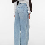 VERO MODA VMWIEN wide belt jeans in light blue denim - Image 2