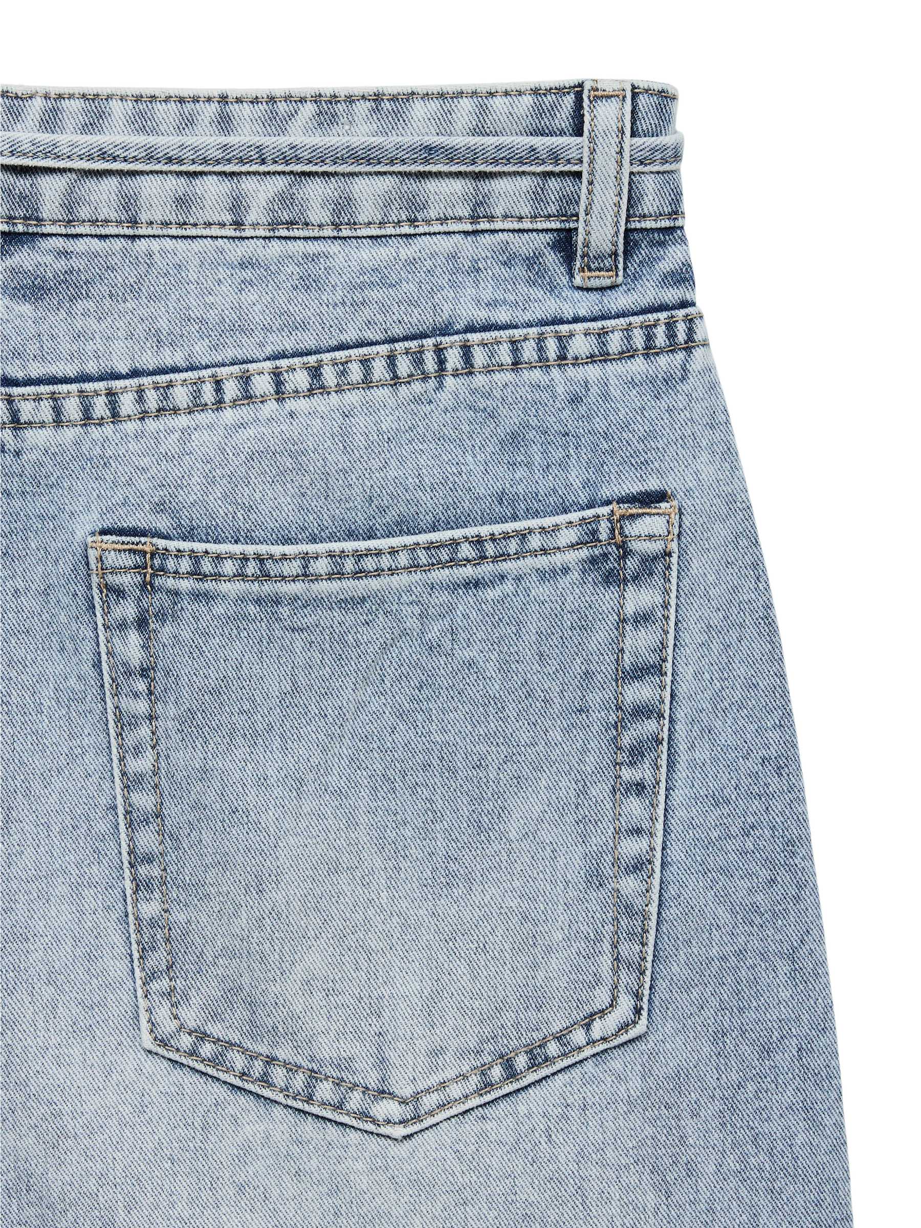 VERO MODA VMWIEN wide belt jeans in light blue denim - Image 4