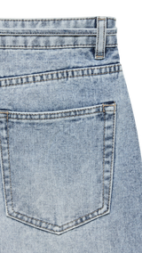 VERO MODA VMWIEN wide belt jeans in light blue denim - Image 4