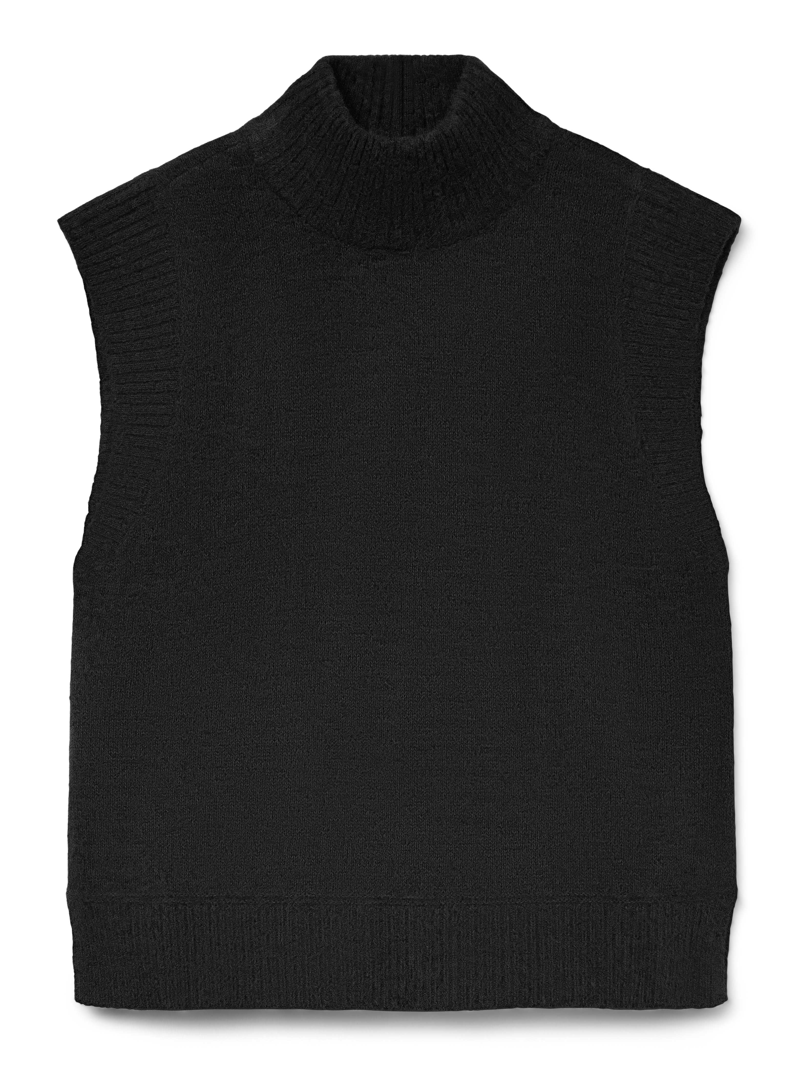 VERO MODA VMWOW highneck vest - medium grey melange