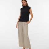 VERO MODA VMWOW highneck vest - medium grey melange