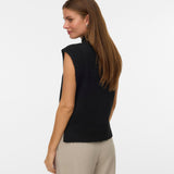 VERO MODA VMWOW highneck vest - medium grey melange