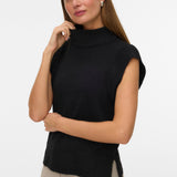 VERO MODA VMWOW highneck vest - black