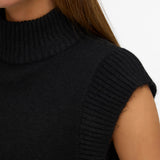 VERO MODA VMWOW highneck vest - black